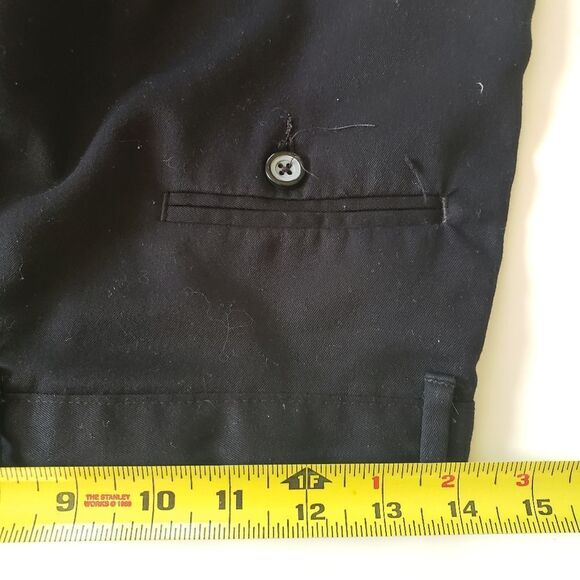 Van Heusen Black Dress Slacks Boys 16R Flat Front Stretch School Uniform Pants - Picture 5 of 14